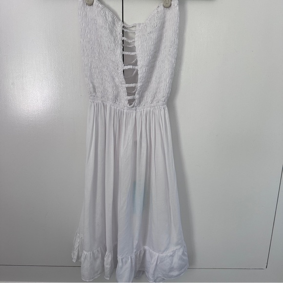NWT Tiare Hawaii White Open Back Dress - Picture 2 of 7